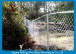 Hot Dipped Galvanized Chain Link Fencing , Chain Link Wire Fence For Park