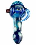 Borosilicate Glass Spoon Pipes / Colored Glass Bubbler Water Pipes