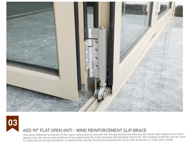 1.3mm Arched Horizontal Bifold Windows For School
