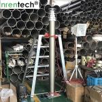 9m lighting pneumatic telescopic mast/ inside wires/ pneumatic lifting/ 50kg