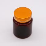 Gold Coating Cap PET Medicine Bottle for Pill Tablet Capsule 100cc Refillable