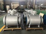150LB Pneumatic DBB Metal Seated Ball Valve Anti Static