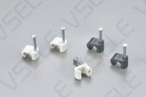 Wholesale Wire Fastener Circle Cable Clips Square White Clamp Holder Fasten Wall Insert Cord Fixer Tower from china suppliers