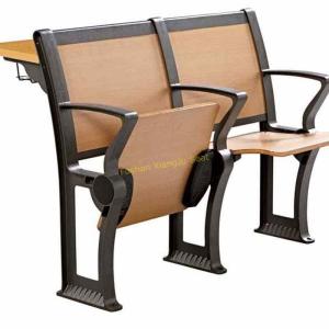 Wholesale Iron And Wood University School Desk And Chair Size 1085 * 870 * 870 mm from china suppliers