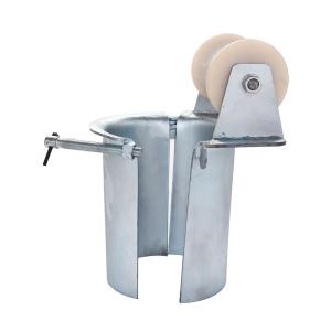 Wholesale Cable Pulling Rollers Protecting Tackle Single Wheel Pulley from china suppliers