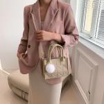 2023 Texture PU Messenger Bag Handbag Classic One Shoulder Crossbody adjustable