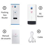 Olax 4G 5G CPE G5018 Dual Bands Enterprise 1200Mbps 5g Wifi Router with sim card