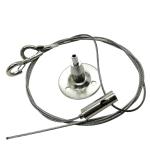 Spot Wholesale steel lock suspension kits single clip wire rope hanging lamp