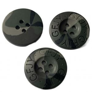 Wholesale Engraved Logo Plastic Coat Buttons  34L Camouflage Color Use For Coat Sweater from china suppliers