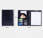 High End Personalized Leather Padfolio / Leather Portfolio Binder 5 Color