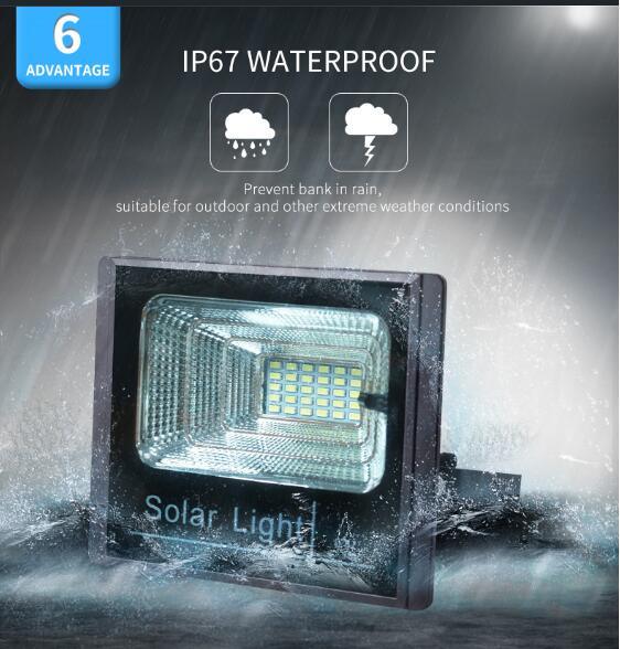 6500k 63PCS LED 20000MAH Flood Solar Light 40W IP67