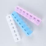 7 Grid Colorful Weekly 7 Day Medicine Organizer For Home Travel