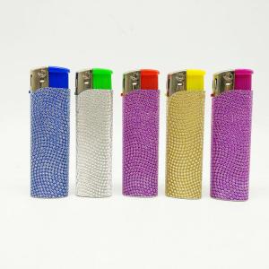 Wholesale Electric Butane Gas Lighters Attractive and Convenient in Five Colors 8.2*2.42*1.23cm from china suppliers