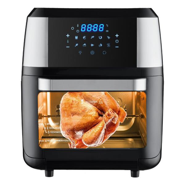 Stainless Steel 1800W Air Fryer 12 L 14L 24L Digital Control Panel Steaming Air