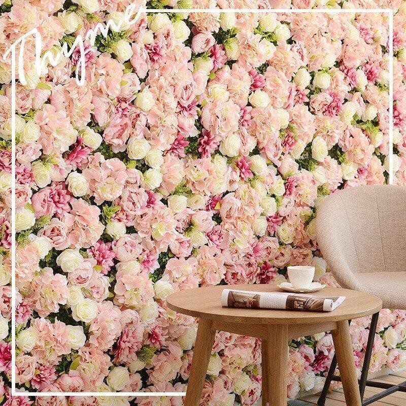 Romantic Colorful Artificial Wall Flowers 40*60 Centimeter Long Lasting