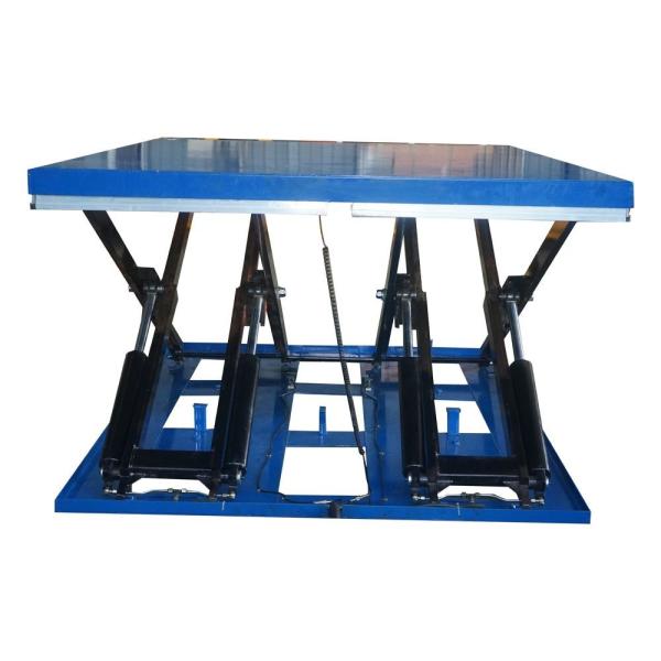 Hydraulic Large Double Scissor Lift Tables Electric Platform 133.86''X47.24''