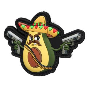 Avocado Silicone PVC Patches Waterproof Custom Rubber Patches For Garment