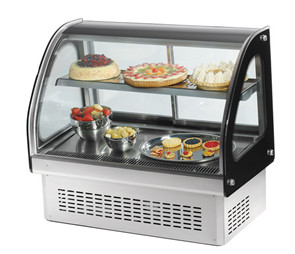 Refrigerated Countertop Dual Access Display Case for Bakery