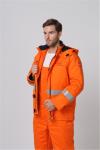 EN342 Fire Resistant Winter Jacket , 1% Carbon Fiber Cold Weather Workwear