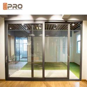 China Durable Aluminium Sliding Glass Doors Anodized Surface Finishing Sliver Color pocket slide door,room sliding door cheap on sale