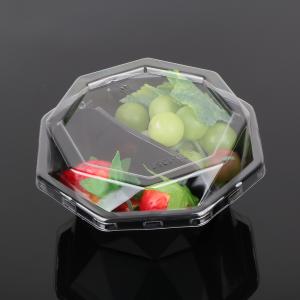 Wholesale Black Octagon 14.5*14.5*5.5cm Disposable Fruit Tray from china suppliers