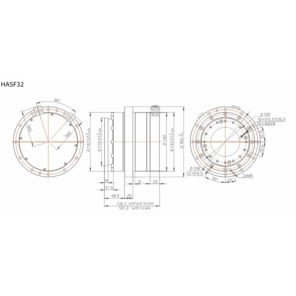 CNC Zero Backlash Robotic Arm Motor Joint Actuators Customized