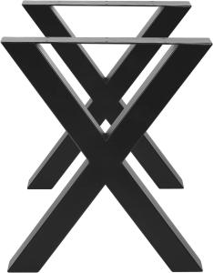 Wholesale 1000kgs Steel X Frame Table Legs 30 Inch Powder Spraying Black from china suppliers