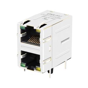 Wholesale LPJG17512AHNL 10/100/1000 Base-T Tab Up Green/Yellow LED 2X1 Port Shielded RJ45 Jack from china suppliers