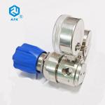 Jointless Stainless Steel Pressure Regulator 3000Psi Double Gauge PCTFE