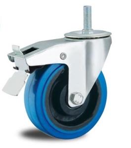 Wholesale 5'' threaded stem casters with brakes stem castors stem caster wheels from china suppliers