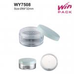 Compact Size Empty Loose Powder Container , Loose Powder Case With Division