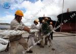 Rolled Braided Nylon Rope MTR White 8 Strand Mooring Rope High Strength For Ship