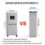 European Popular Home Energy Storage Battery Kit Seplos 16S 200A BMS with 10A