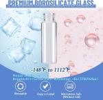 Glass Bottles with Aluminum Cap, Glass Jars Small Storage Bottle Glass Vials,