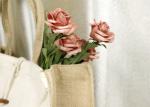 Cotton Canvas Jute Packaging Bags , Jute Hand Bag With Wodden Button