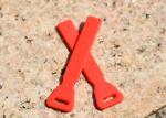 2.0mm Garments Printed Flat Silicone Rubber Labels Using PVC Material