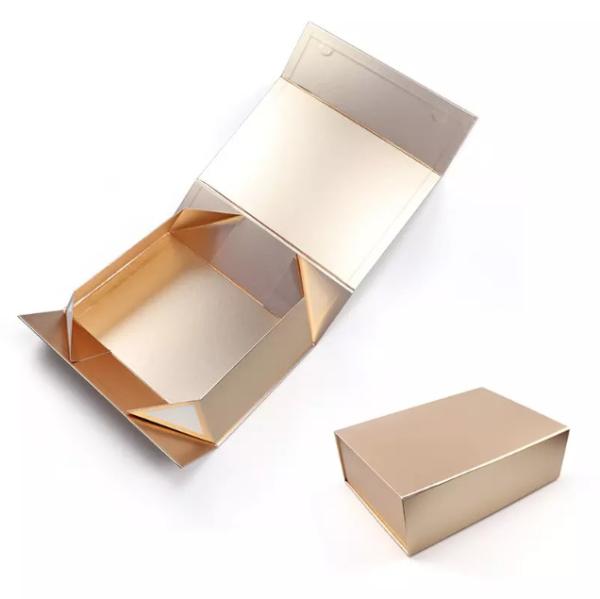 Luxury Collapsible Rigid Gift Box Foldable Cardboard For Cosmetic / Essential