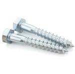 304 Stainless Steel 5mm Din571 Galvanized Hexagonal Wooden Tooth Screw for Wood