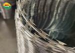 HUILONG Razor Sharp Barbed Wire , SS Razor Barbed Tape Hot Dipped Galvanized
