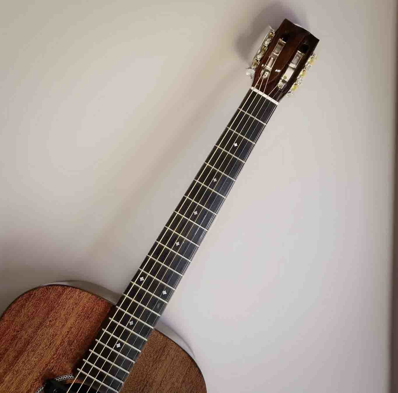 AAA All Solid Mahogany Wood Handmade Custom OM Acoustic Guitar