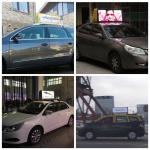 Outdoor 12V Taxi Led Screen High Resolution 1R1G1B Aluminum Frame
