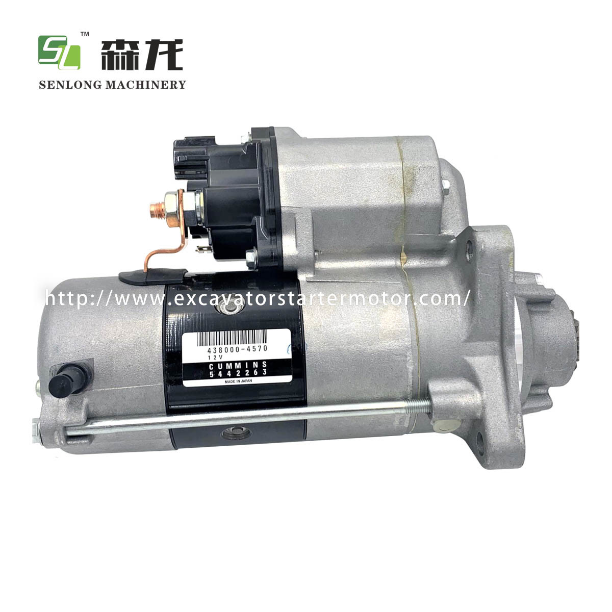 12V Excavator Starter Motor For Denso 438000-4570 68444855AA 5442263