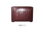 Relaxed SGS ISO Real Tan Leather Sofa Set Broad Arms Structured Cushions
