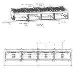 2227249-3 ZQSFP+ Cage Assembly 1x4 Port With Heat Sink 28 Gb/s Through Hole