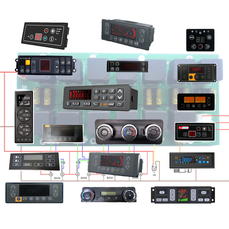 Tractor Engineering Vehicle HVAC Module AC Control Panel Car ODM