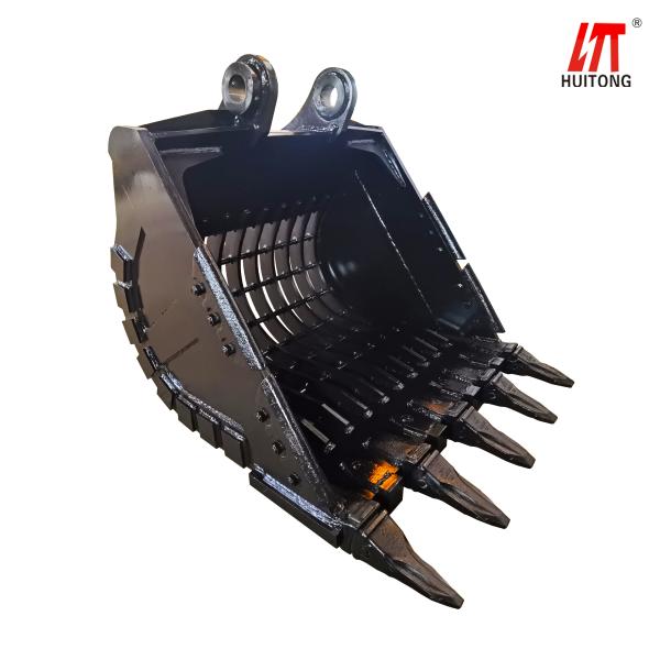 2.2M3 Excavator Sieve Bucket For 45Ton Excavator Tranch Cleaning Skeleton Bucket