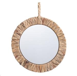 Wholesale Wall Mounted Hanging Make Up Decoration Handmade Natural Seagrass Mirror from china suppliers