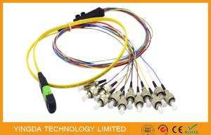 Wholesale FC 12 Core Fiber Trunk Cable , MTP MPO Cable Ribbon 3M Single Mode 0.9mm from china suppliers