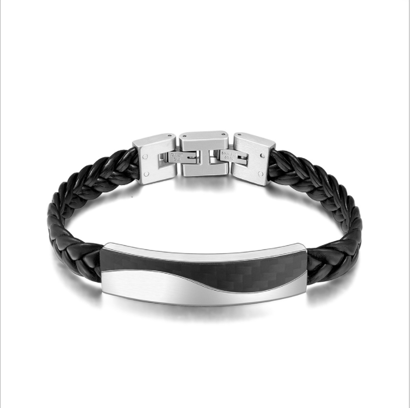 Fashion Plating Rose Gold Stainless Steel Bracelet Jewelry Watch Mens Punk Bracelets