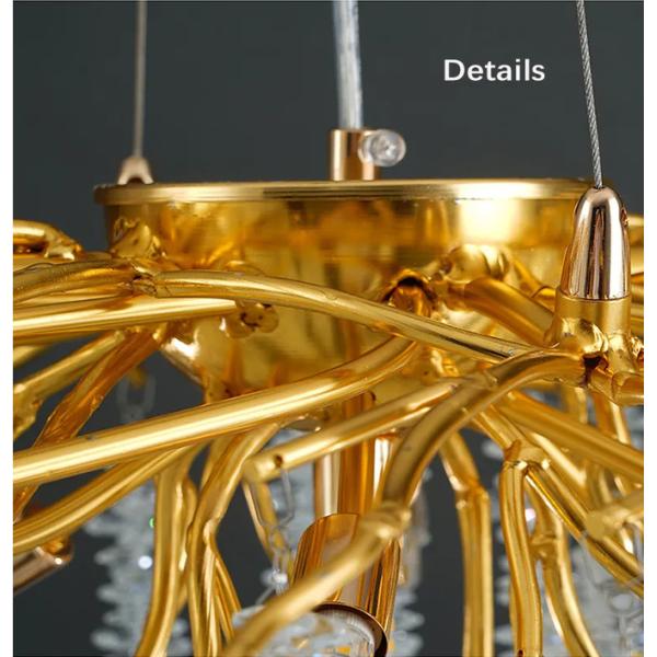 G9 Modern Lobby Chandelier Crystal Grand Hospitality Chandeliers Energy Saving